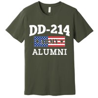 DD-214 Army Alumni US American Flag Premium T-Shirt