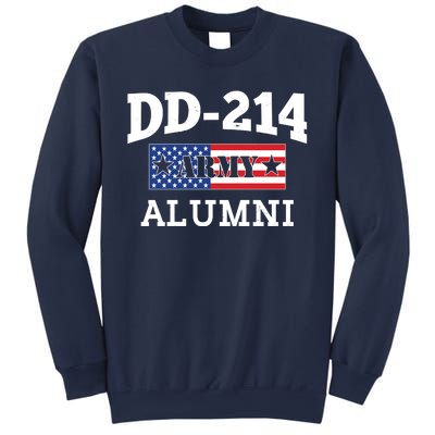 DD-214 Army Alumni US American Flag Sweatshirt