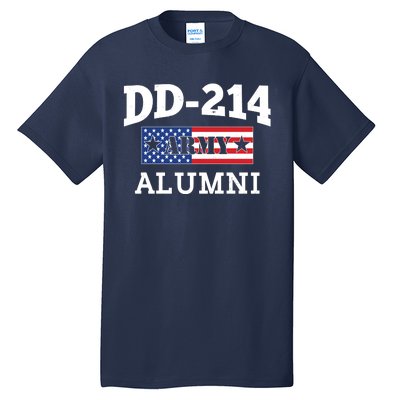 DD-214 Army Alumni US American Flag Tall T-Shirt