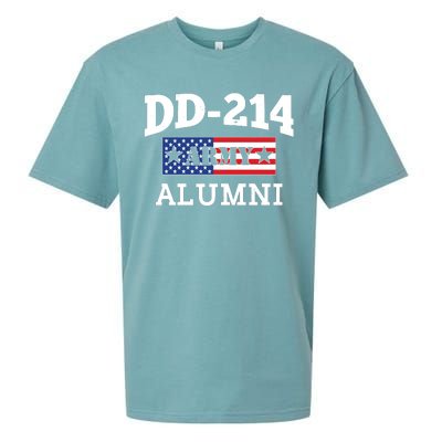 DD-214 Army Alumni US American Flag Sueded Cloud Jersey T-Shirt