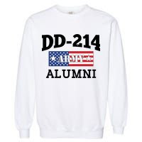 DD-214 Army Alumni US American Flag Garment-Dyed Sweatshirt