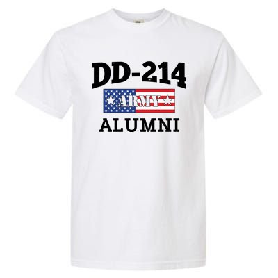 DD-214 Army Alumni US American Flag Garment-Dyed Heavyweight T-Shirt