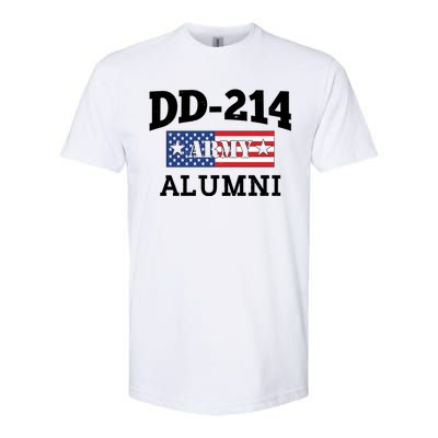 DD-214 Army Alumni US American Flag Softstyle CVC T-Shirt