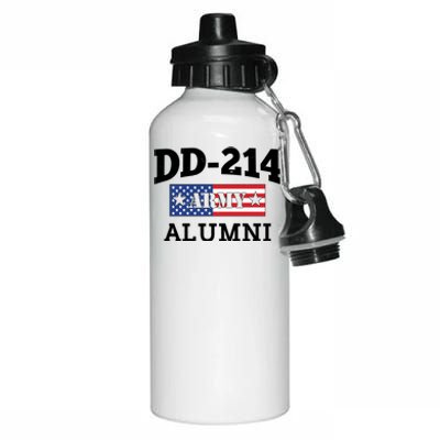 DD-214 Army Alumni US American Flag Aluminum Water Bottle 