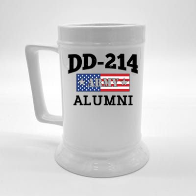 DD-214 Army Alumni US American Flag Beer Stein