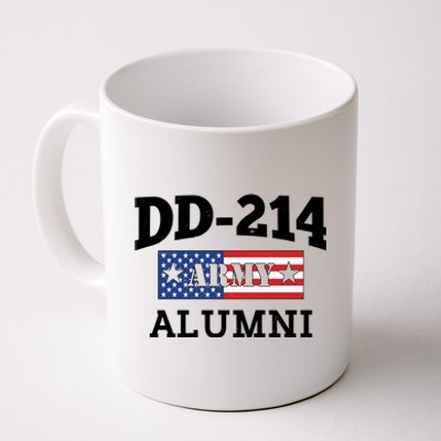 DD-214 Army Alumni US American Flag Coffee Mug