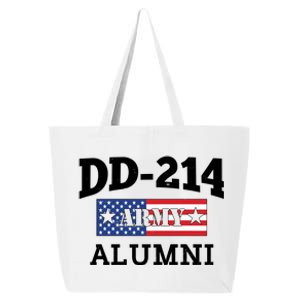 DD-214 Army Alumni US American Flag 25L Jumbo Tote