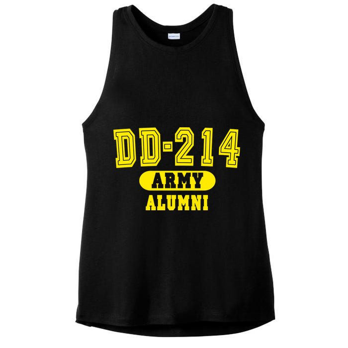 DD-214 US Army Alumni Ladies PosiCharge Tri-Blend Wicking Tank
