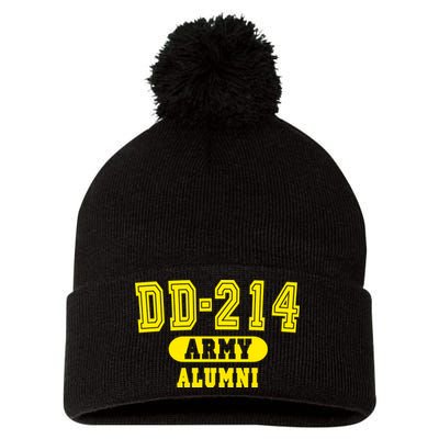 DD-214 US Army Alumni Pom Pom 12in Knit Beanie