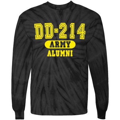 DD-214 US Army Alumni Tie-Dye Long Sleeve Shirt