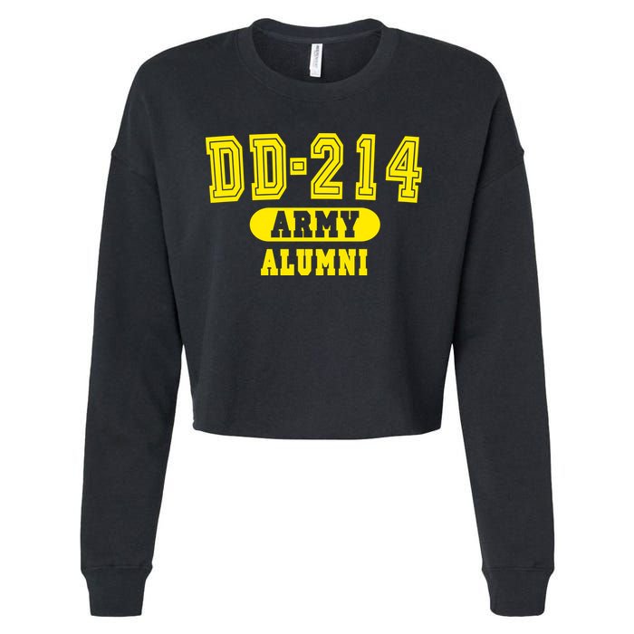 DD-214 US Army Alumni Cropped Pullover Crew