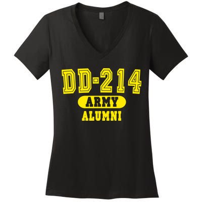 DD-214 US Army Alumni Women's V-Neck T-Shirt