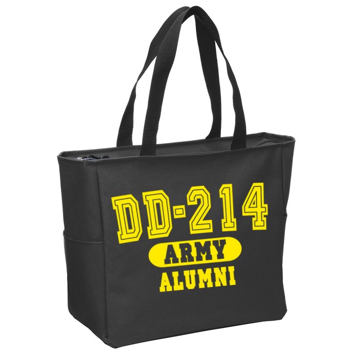 DD-214 US Army Alumni Zip Tote Bag