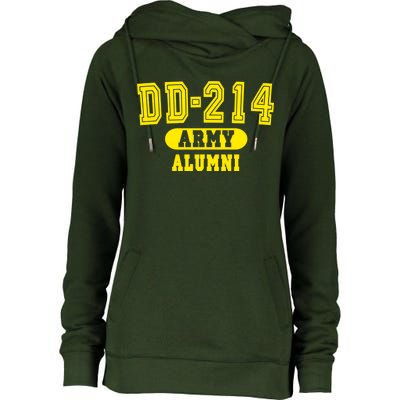 DD-214 US Army Alumni Womens Funnel Neck Pullover Hood