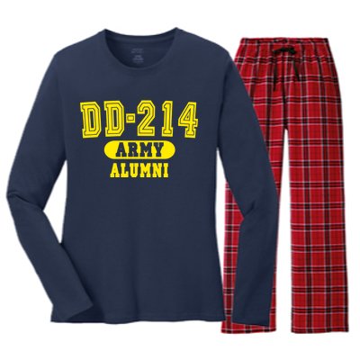 DD-214 US Army Alumni Women's Long Sleeve Flannel Pajama Set 