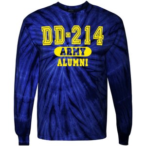 DD-214 US Army Alumni Tie-Dye Long Sleeve Shirt