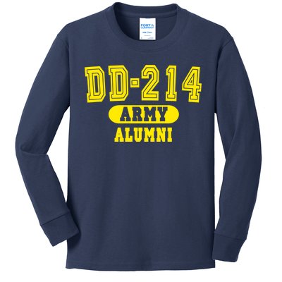 DD-214 US Army Alumni Kids Long Sleeve Shirt