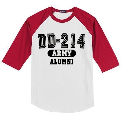 DD-214 US Army Alumni Kids Colorblock Raglan Jersey