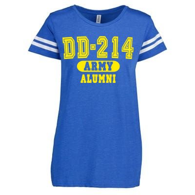 DD-214 US Army Alumni Enza Ladies Jersey Football T-Shirt