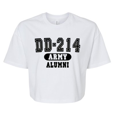 DD-214 US Army Alumni Bella+Canvas Jersey Crop Tee