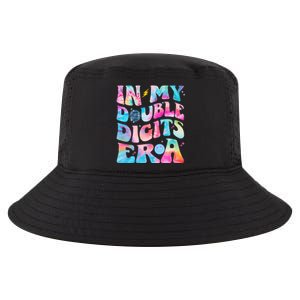 Double Digits 10th Birthday Party Tie Dye Groovy 70's Cool Comfort Performance Bucket Hat