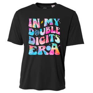 Double Digits 10th Birthday Party Tie Dye Groovy 70's Cooling Performance Crew T-Shirt