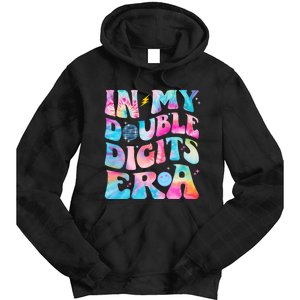 Double Digits 10th Birthday Party Tie Dye Groovy 70's Tie Dye Hoodie