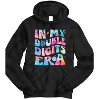 Double Digits 10th Birthday Party Tie Dye Groovy 70's Tie Dye Hoodie