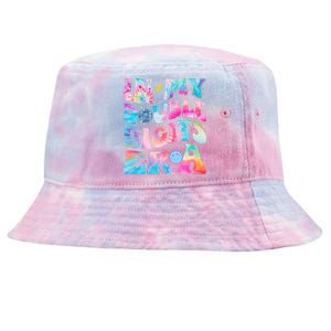 Double Digits 10th Birthday Party Tie Dye Groovy 70's Tie-Dyed Bucket Hat