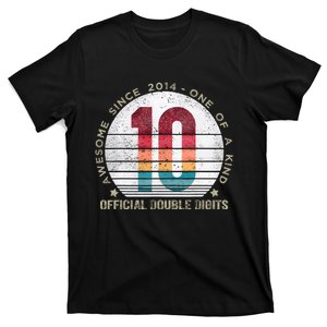 Double Digits 10th Birthday 10 Year Old Gifts T-Shirt