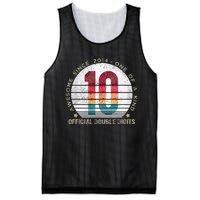 Double Digits 10th Birthday 10 Year Old Gifts Mesh Reversible Basketball Jersey Tank