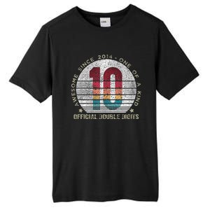 Double Digits 10th Birthday 10 Year Old Gifts Tall Fusion ChromaSoft Performance T-Shirt