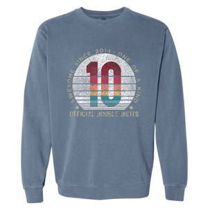 Double Digits 10th Birthday 10 Year Old Gifts Garment-Dyed Sweatshirt