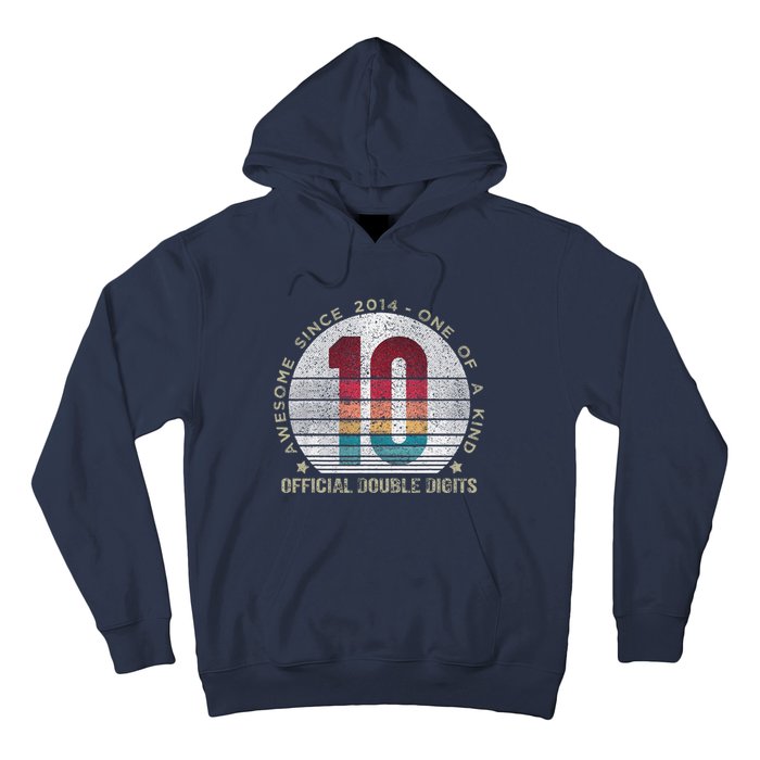 Double Digits 10th Birthday 10 Year Old Gifts Hoodie