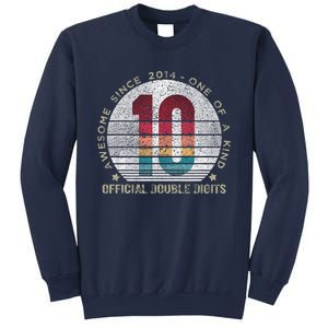 Double Digits 10th Birthday 10 Year Old Gifts Sweatshirt