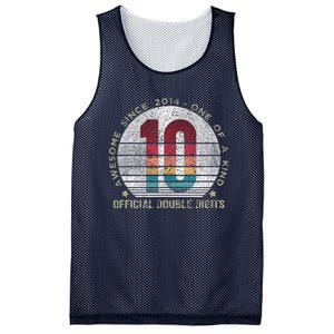 Double Digits 10th Birthday 10 Year Old Gifts Mesh Reversible Basketball Jersey Tank