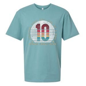 Double Digits 10th Birthday 10 Year Old Gifts Sueded Cloud Jersey T-Shirt