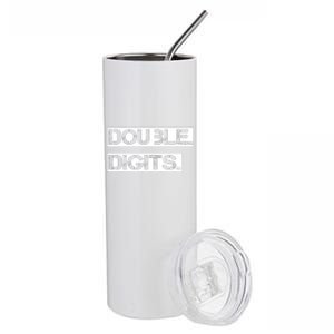 Double Digits 10th Birthday For A Cool 10 Year Old Kid Stainless Steel Tumbler