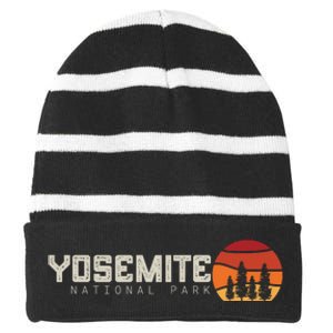 Yosemite Striped Beanie with Solid Band