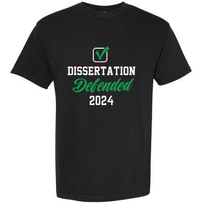 Dissertation Defended 2024 For Phd Edd Doctorate Graduation Garment-Dyed Heavyweight T-Shirt