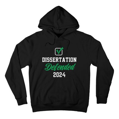 Dissertation Defended 2024 For Phd Edd Doctorate Graduation Hoodie