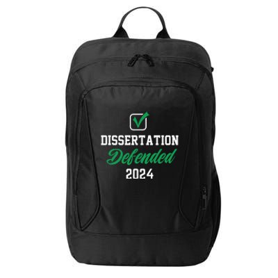 Dissertation Defended 2024 For Phd Edd Doctorate Graduation City Backpack