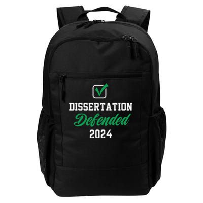 Dissertation Defended 2024 For Phd Edd Doctorate Graduation Daily Commute Backpack