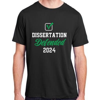 Dissertation Defended 2024 For Phd Edd Doctorate Graduation Adult ChromaSoft Performance T-Shirt