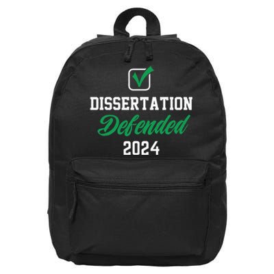 Dissertation Defended 2024 For Phd Edd Doctorate Graduation 16 in Basic Backpack