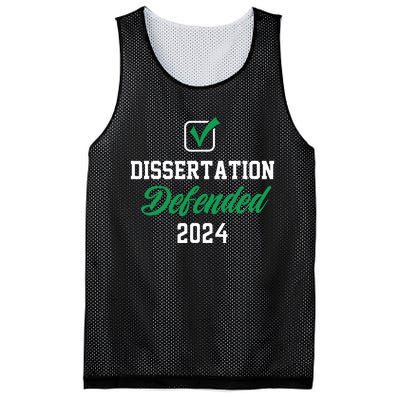 Dissertation Defended 2024 For Phd Edd Doctorate Graduation Mesh Reversible Basketball Jersey Tank