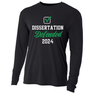 Dissertation Defended 2024 For Phd Edd Doctorate Graduation Cooling Performance Long Sleeve Crew