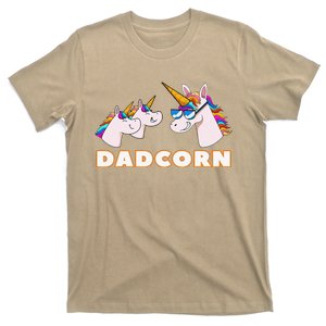 Dadcorn Dad 2 Father Unicorn Fathers Day T-Shirt