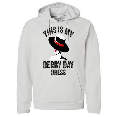 Derby Day 2024 Women This Is My Derby Day Dress Performance Fleece Hoodie