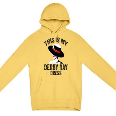 Derby Day 2024 Women This Is My Derby Day Dress Premium Pullover Hoodie